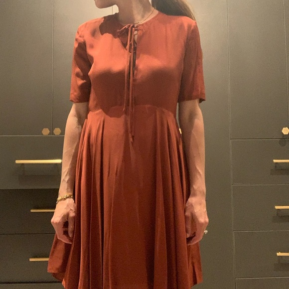 ALC Red Silk Dress - Picture 8 of 8